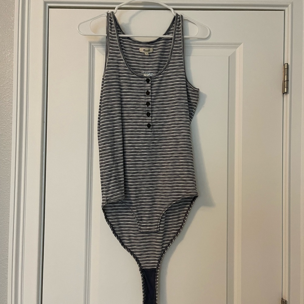 Madewell Stripe Bodysuit NWT